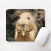 Prairie Hond Met Een Snack Muismat (Met muis)