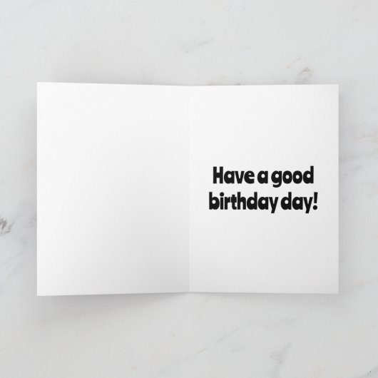 Prairie Hond Staande Op Taart Happy & Verjaardag T Kaart (Binnen)