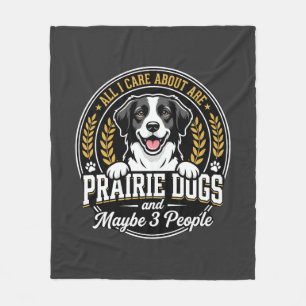 Prairie Honden Misschien 3 Personen Ontwerp Fleece Deken