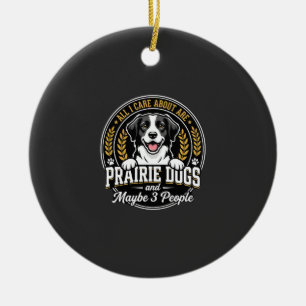 Prairie Honden Misschien 3 Personen Ontwerp Keramisch Ornament