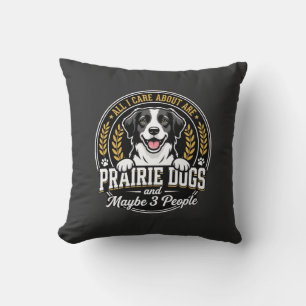 Prairie Honden Misschien 3 Personen Ontwerp Kussen