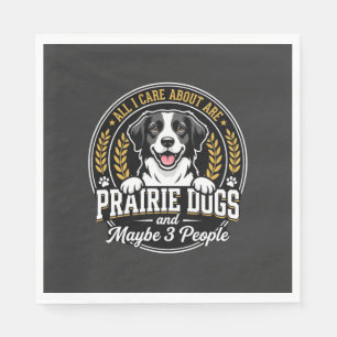 Prairie Honden Misschien 3 Personen Ontwerp Servet