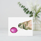 Prairie Hondenballon Briefkaart (Staand voorkant)