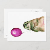 Prairie Hondenballon Briefkaart (Voorkant / Achterkant)