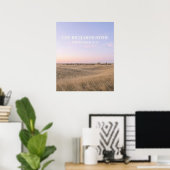 Prairie Horizon Aangepaste Naam Poster (Thuiskantoor)