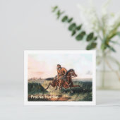 Prairie hunter plaatse briefkaart (Staand voorkant)