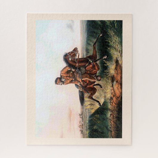 Prairie hunter plaatse legpuzzel (Verticaal)