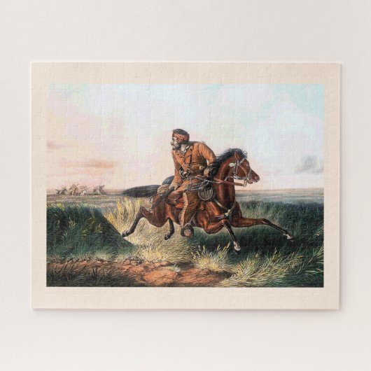 Prairie hunter plaatse legpuzzel (Horizontaal)