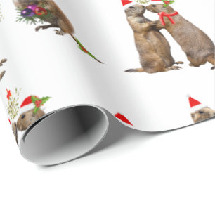 Prairie Kerst Wrapping Papier (kies kleur)