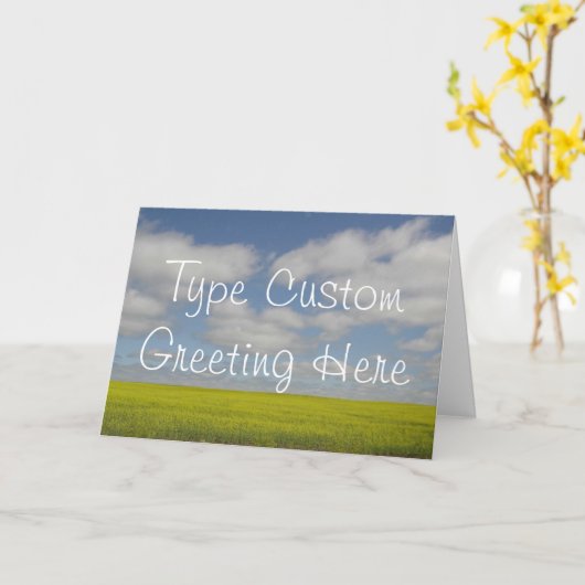 Prairie Landscape Kaarten Manitoba Persoonlijke Ka (Gele Bloem)