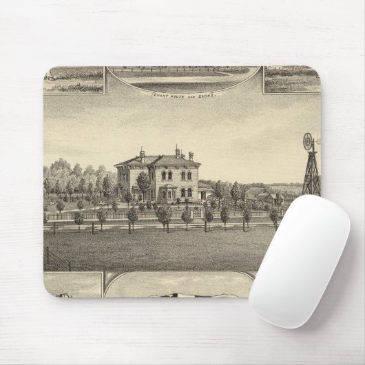 Prairie Lawn Boerderij, Nebraska Muismat (Met muis)