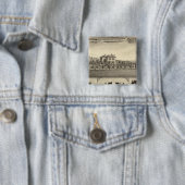 Prairie Lawn Boerderij, Nebraska Vierkante Button 5,1 Cm (In situ)