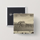 Prairie Lawn Boerderij, Nebraska Vierkante Button 5,1 Cm (Voorkant /achterkant)