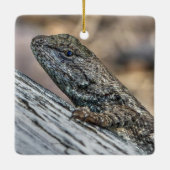 Prairie Lizard Keramisch Ornament (Achterkant)