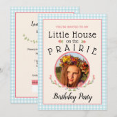 Prairie Meisje Boek Hoesje Verjaardag Kaart (Voorkant / Achterkant)