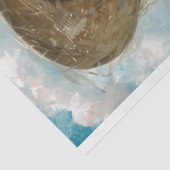 Prairie Meisje Gevlochten Haar Blauw Gingham Decou Tissuepapier (Detail)