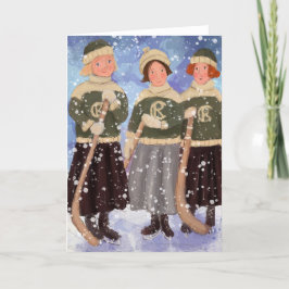 Prairie Meisjes van de Winter, Circa 1925 Bedankkaart