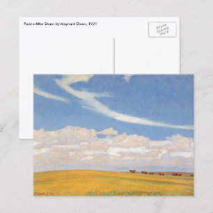 Prairie na de storm van Maynard Dixon, Vintage Kun Briefkaart