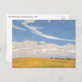 Prairie Na Storm van Maynard Dixon,  kunst Briefkaart (Voorkant / Achterkant)