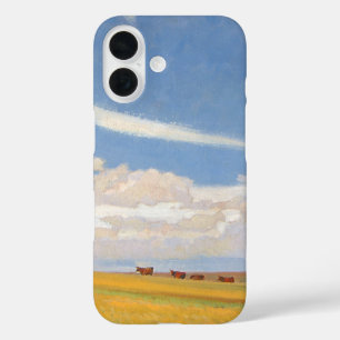 Prairie Na Storm van Maynard Dixon,  kunst iPhone 16 Hoesje