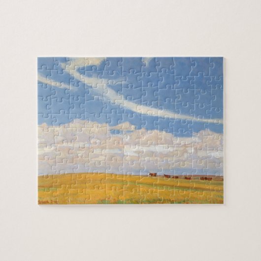 Prairie Na Storm van Maynard Dixon,  kunst Legpuzzel (Horizontaal)