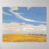 Prairie Na Storm van Maynard Dixon, kunst Poster (Voorkant)