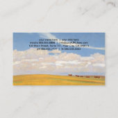 Prairie Na Storm van Maynard Dixon,  kunst Visitekaartje (Achterkant)