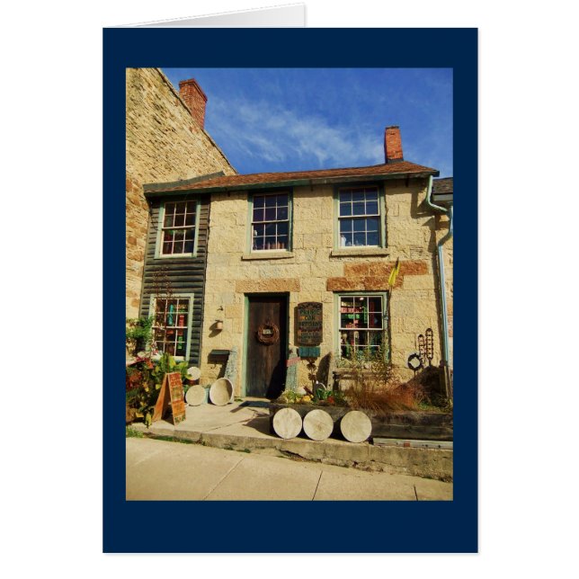 Prairie Oak Artican Facade met blauwe grens (Voorkant)