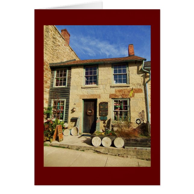 Prairie Oak Artican Facade met Bourgogne Border (Voorkant)