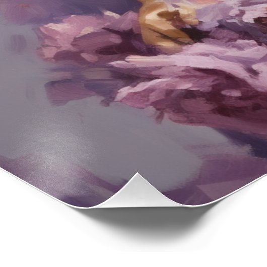 Prairie Paarse: Cowgirl Wall Art Perfect Poster (Hoek)