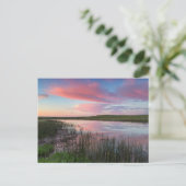 Prairie Pond reflecteert briljante zonneschermen Briefkaart (Staand voorkant)