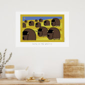 prairie poster (Keuken)