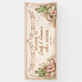 Prairie Princess Baby Shower Welkom Spandoek (Verticaal)