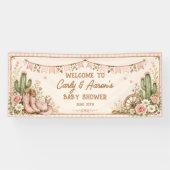 Prairie Princess Baby Shower Welkom Spandoek (Horizontaal)