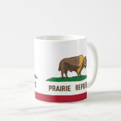 Prairie Republic Bison Flag Great Plains Koffiemok (Voorkant rechts)