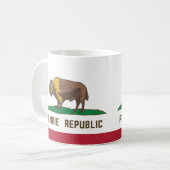 Prairie Republic Bison Flag Great Plains Koffiemok (Voorkant links)