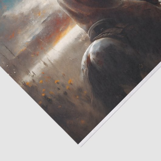 Prairie Rider Decoupage Tissuepapier (Detail)