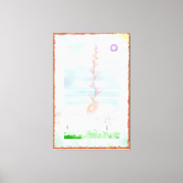 Prairie Rose Impressionist Art Canvas Afdruk