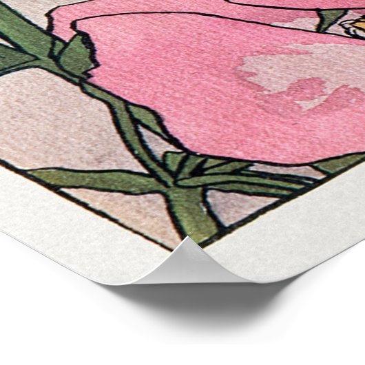 Prairie Rozen Poster (Hoek)