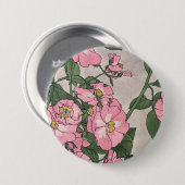 Prairie Rozen Ronde Button 7,6 Cm (Voorkant /achterkant)