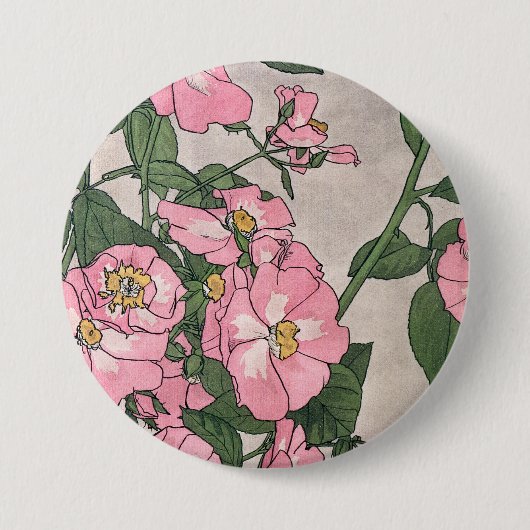 Prairie Rozen Ronde Button 7,6 Cm (Voorkant)