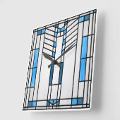 Prairie School Style Interpretation No. 1 Vierkante Klok (Hoek)