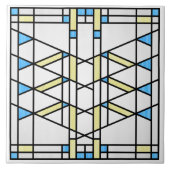 Prairie School Style Interpretation No. 3 Tegeltje (Voorkant)