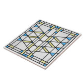 Prairie School Style Interpretation No. 3 Tegeltje (Zijkant)