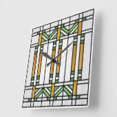 Prairie School Style Interpretation No. 4 Vierkante Klok (Hoek)