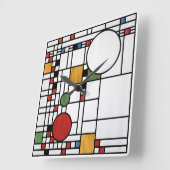 Prairie School Style Interpretation No. 5 Vierkante Klok (Hoek)