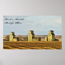 Prairie Sentinels Mossleigh Alberta Poster -> Prai