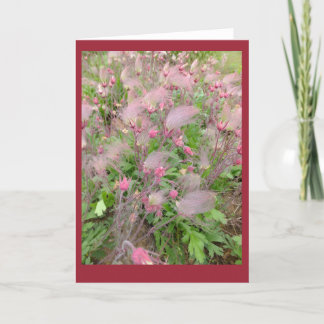 Prairie Smoke Blank Note Kaart