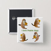 prairie speelgoed vierkante button 5,1 cm (Voorkant /achterkant)