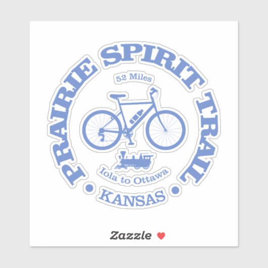 Prairie Spirit Trail (fietsen) Sticker (Vel)